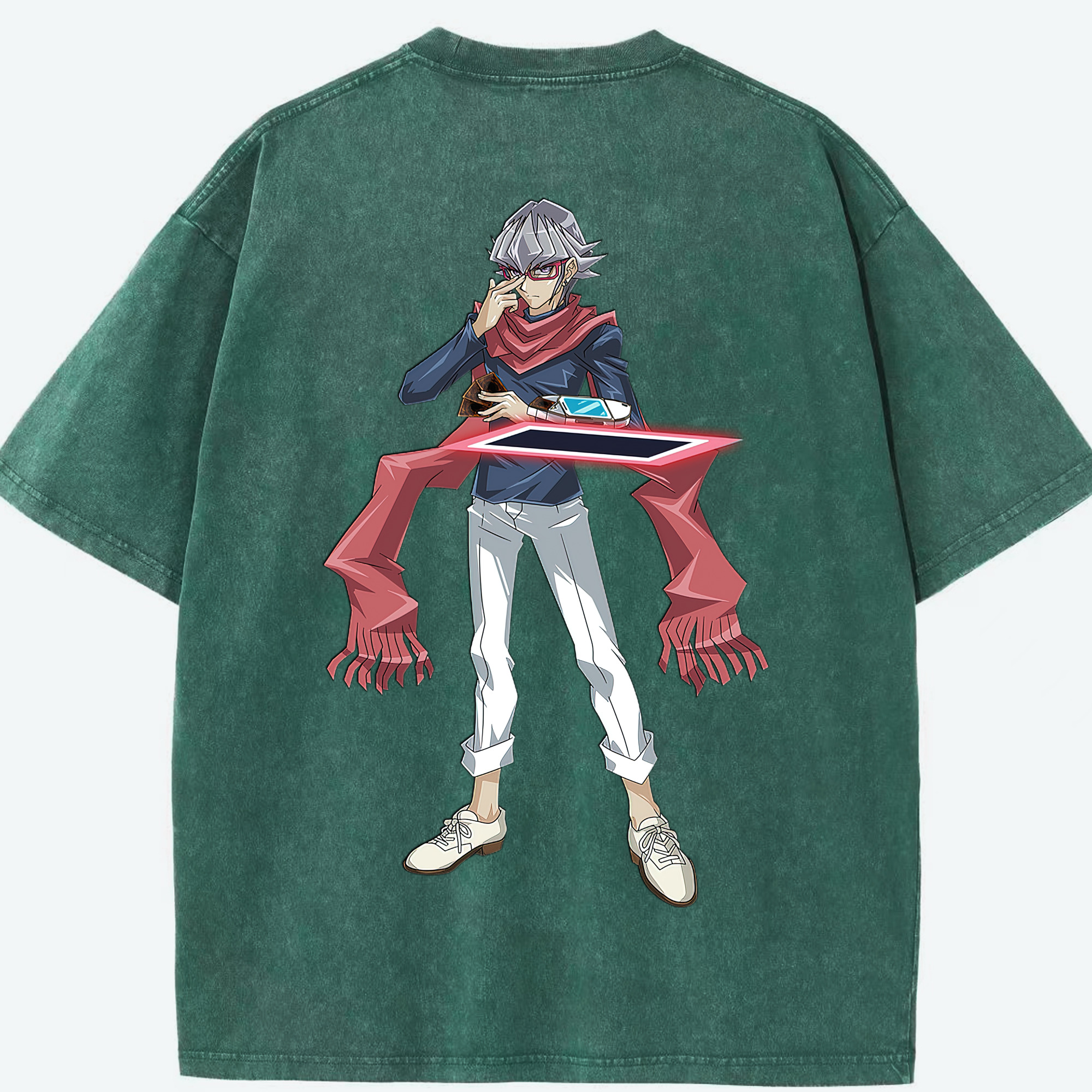 （画像用） 遊☆戯☆王 Yu-Gi-Oh! 綿100% ヴィンテージ風 半袖Tシャツ（背面プリント）
